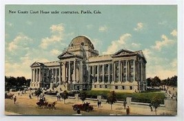New County Courthouse Postcard Pueblo Colorado 1900&#39;s - £7.73 GBP