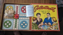 VINTAGE GAME CONTENTMENT GAME OF CHEER FOR ALL AGES NO 69 ITEM #3814 - £19.45 GBP