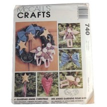 McCall's Crafts 740 Sewing Pattern A Guardian Angel Christmas Ornaments VTG - $9.97