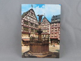 Vintage Postcard - Bernkastel-Kues St Michael Fountain - Cehade - £11.85 GBP