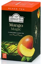 Ahmad Tea Mango Magic Flavoured Black Tea Fruit Pieces, 20 Foil Tea Bags - £2.81 GBP