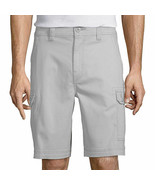 St. John&#39;s Bay Men&#39;s Comfort Stretch Cargo Shorts Size 40 H R Gray Color... - £21.00 GBP