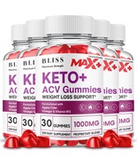 Bliss Max Plus ACV Keto Gummies Apple Flavor Wellness Support 5 Bottle - €111,37 EUR