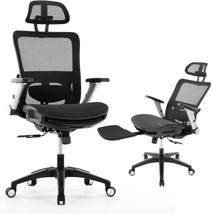 High Back Computer Executive Desk Chair With Headrest, 4D Flip-Up Armrests, - $148.99