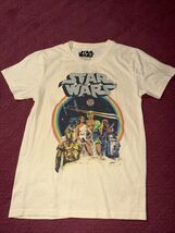 VINTAGE STYLE STAR WARS A NEW HOPE T-Shirt Luke Skywalker Leia, Small Ne... - $18.32