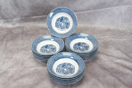Royal Currier and Ives Fruit Sauce Bowls 5.5&quot; Lot of 17 - $35.27