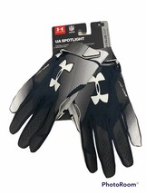 NWT $45 Under Armour UA Spotlight Football Receiver Gloves XL - $429.54 MXN