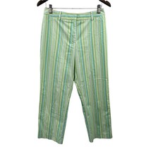 Talbots Green Stripe Stretch Pant Size 6 Petite - £11.73 GBP