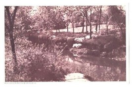 Turtle Creek &amp; Azalea Gardens Old Dallas Texas Scene Postcard - £10.90 GBP