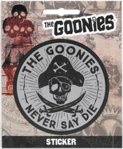 The Goonies Movie Goonies Never Say Die Skull Logo Peel Off Sticker Decal UNUSED - £3.18 GBP