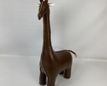 Zuny Giraffe Brown Faux Leather Bookend Door Stop 15” Tall - $23.38