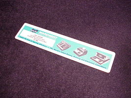 1967 SCM Calculators Advertising 6 Inch Plastic Ruler Calendar, Olympia, WA - £6.21 GBP