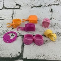 My Little Pony Accessories 8 Piece Lot Shoes Various Items Pink Yellow O... - £9.34 GBP