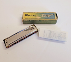 Vintage The American Ace German Harmonica Hohner Panarmonic Original Box... - $21.77