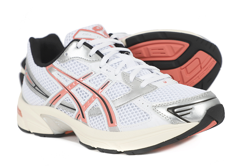Asics GEL-1130 Women&#39;s Sportswear Shoes Casual Sneakers White Red 1203A6... - $146.61