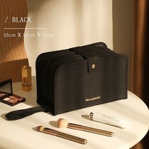 Large-capacity Makeup Bag PU Leather Portable Travel Wash Cosmetic Bag Toiletrie - £61.03 GBP