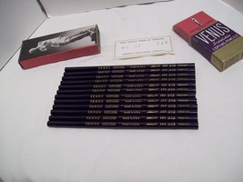 Vtg Box of 12 Venus Indelible Copying Pencils No 3 Med. 165 American Pen... - £23.29 GBP