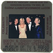 1996 Tori Aaron Candy Randy Spelling Family Photo Transparency Slide 35mm - $9.49