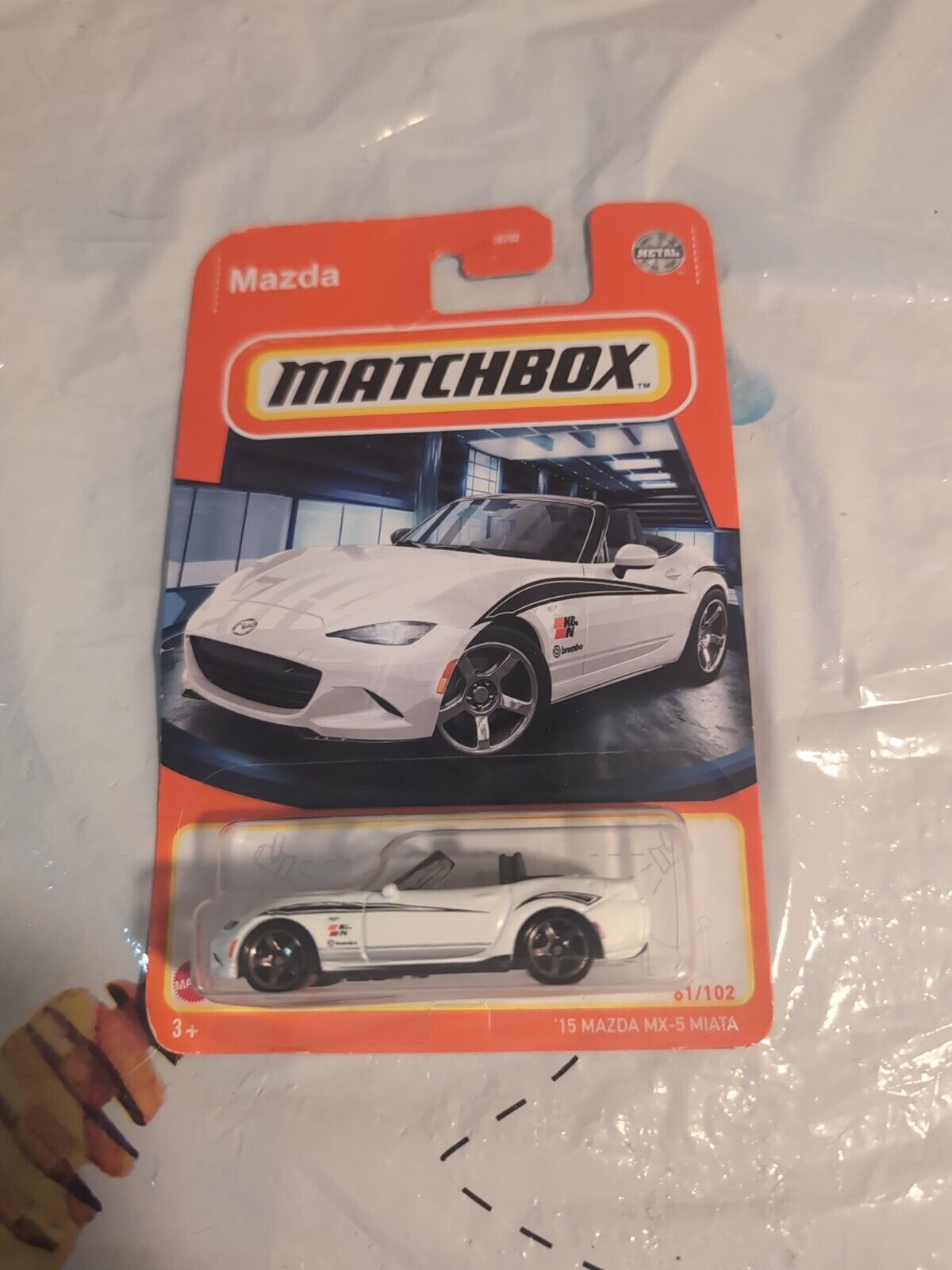 Matchbox Mazda MX-5 Miata Diecast Car, 2022 Metal 61/102 Collectible Diecast - $2.97