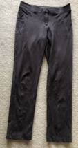 Laura Ashley 10 Brown Dress Pants Straight Leg Soft Spandex Stretch Wome... - £7.88 GBP