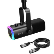 FIFINE Dynamic Microphone XLR/USB for Podcast Recording Gaming Streaming PS4/5 - £44.36 GBP
