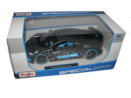 Bugatti Divo Matt Gray Blue Accents Maisto 1:24 Diecast Model Car - £13.29 GBP