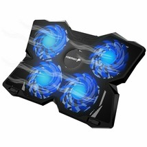 USB COOLER COOLING PAD 4 FANS FOR 9&quot; to 16&quot; Gaming Acer Dell HP Alienwar... - £40.16 GBP