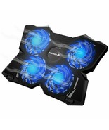 USB COOLER COOLING PAD 4 FANS FOR 9&quot; to 16&quot; Gaming Acer Dell HP Alienwar... - £39.93 GBP