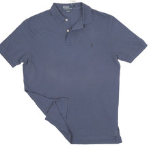 NEW! Polo Ralph Lauren Weathered Blue Mesh Polo Shirt!  XXL  Fading on Front - £37.79 GBP