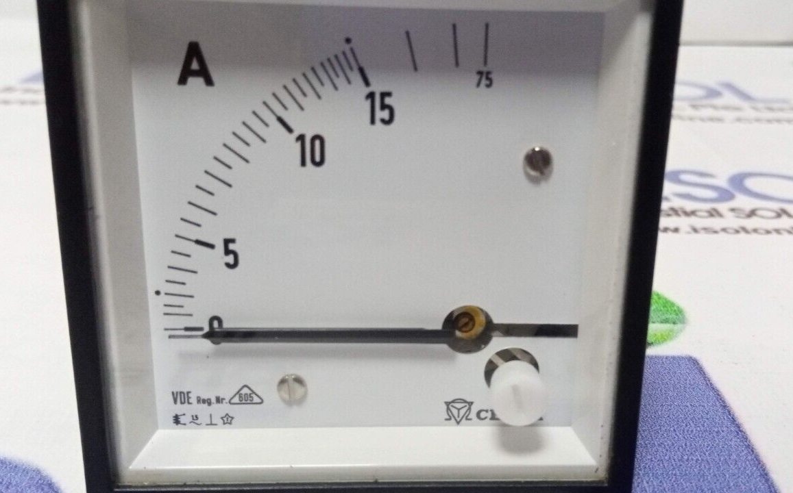 Celsa VDE Reg. Nr. 605 Amperemeter Panel VDE 605 Amperemeter - $200.85