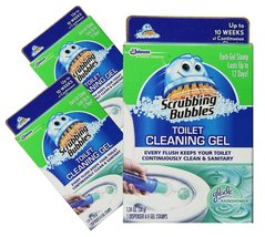 (3 Pack) Scrubbing Bubbles, Toilet Cleaning Gel, Glade Rainshower Scent, 1 despe - £21.11 GBP