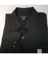 George Men&#39;s Black Long Sleeve Dress Shirt 16-16.5 34/35 Dry Cleaned Pre... - £10.15 GBP