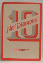 NEIL DIAMOND - VINTAGE ORIGINAL CONCERT TOUR CLOTH BACKSTAGE PASS **LAST... - £7.99 GBP