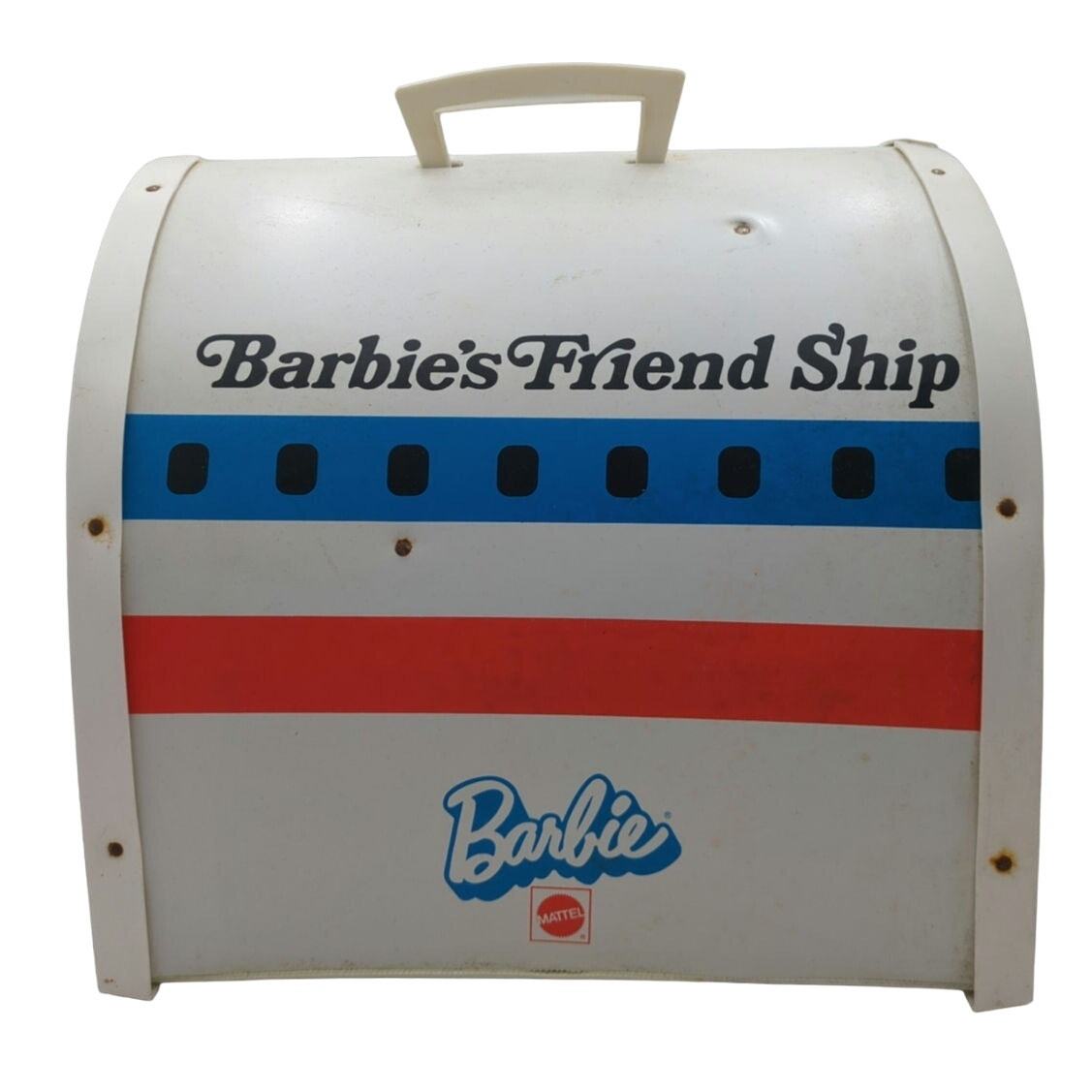 Vintage Mattel Barbie’s Friend Ship Airplane Jet Doll Plane United Airlines Cart - $49.49