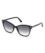 Tom Ford ANI 844 01B Shiny Black / Gray Gradient Sunglasses TF844 01B As... - £158.22 GBP
