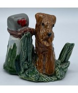 Vintage Handmade Airedale Terrier Waiting by The Mailbox Signed by Bartlett - £35.29 GBP