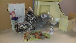 Precious moments Fun Club Safari  Zebra plushies keychain and figurine F0103 - £62.31 GBP
