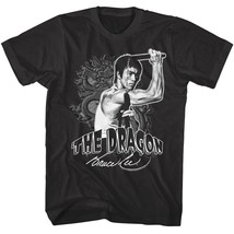 Bruce Lee Chinese Dragon Men&#39;s T Shirt Nunchucka Martial Arts Movie Ninja Tee - £20.38 GBP+