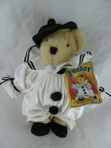 Muffy VanderBear Teddy Bear in Pierrot Outfit costume 8&quot; Mint with Tag - £8.30 GBP