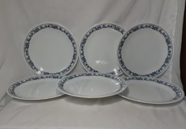 6 VTG Corelle Livingware Old Town Blue Dinner Plates, 10.25” Blue Onion, - £23.19 GBP