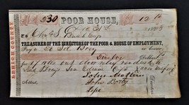 1858 Antique Bank Check Lehigh County Pa Poor House For Edwub Brey - £70.56 GBP
