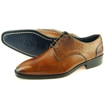 Duca di Matiste &quot;1501&quot; Medallion Derby, Men&#39;s Dress Leather Oxford Shoes... - £93.30 GBP
