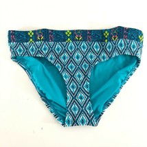 Coastal Blue Womens Bikini Bottom Cheeky Brief Geometric Blue Size S - £6.16 GBP