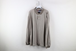 Vtg 90s Chaps Ralph Lauren Mens XL Spell Out Herringbone Long Sleeve Rug... - $59.35
