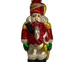 Pacific Rim hand blown Glass Red Nutcracker Ornament 4 in high - £4.90 GBP