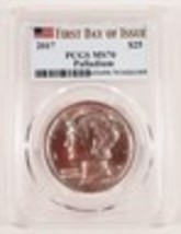 2017 Palladium 1 Oz. Eagle Graded by PCGS as MS70 FDOI - $59,223.24 MXN