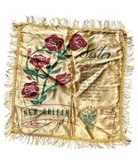 Vintage World War II Sweetheart Sister Pillow Case Cover New Orleans US ... - $29.25 CAD
