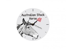 Australian Stock Horse, Free standing MDF floor clock with an image of a... - £14.38 GBP