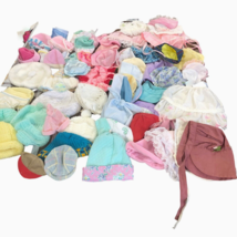 65 Doll Baby Hats Bonnet Slugger Baseball Knit Various Sizes Colors Boys... - £45.17 GBP