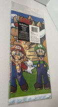Nintendo Super Mario Bros Table cover 54&quot; x 96&quot; Plastic Birthday Party New - £6.02 GBP